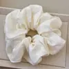 Cheio de vitalidade ~ Anel de cabelo de rede florzinha azul Mori intestino grosso menina da moda combina com tudo anel de cabelo bola fresco