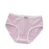 En stock al por mayor ropa interior para niñas algodón ropa interior para adolescentes cintura simple color liso estudiantes de secundaria calzones