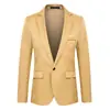 Chaqueta de Traje para Hombre Casual de Negocios Profesional Traje Formal Solapa Ajustada Boda Mono Chaqueta de Traje de una Pieza para Hombre