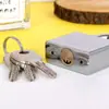Cerradura de Seguridad Shengli de Haz Largo Cromada Candado Atómico Núcleo de Cobre Cerradura de Llave de Media Luna Soporte OEM