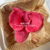 Flor artificial Phalaenopsis flor 3D de película cabeza de flor estilo ramillete regalo de mano LV Fu regalo DIY caja de regalo decoración de boda
