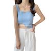 Estilo Francés Diseño de Espina de Pescado Camisola Strapless para Chica Popular para Mujer Verano Estilo Francés Para Usar por Dentro y por Fuera Estilo Extranjero Top Versátil