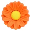 Flores Coloridas Adesivos de Borracha Macia 3D Decorações Planas para Capas de Celular Papelaria Acessórios de PVC 3D Acessórios para Joias DIY