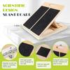Estirador de pie inclinado de madera para el hogar, tabla de estiramiento plegable ajustable de madera, taburete para piernas, tabla de equilibrio
