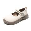 Sapatos de Couro Infantis 2026 Outono Novo Modelo para Crianças Maiores, Sapatos de Princesa com Strass para Meninas, Sapatos para Apresentação Escolar, Preto