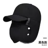 Sombrero para personas de mediana edad y mayores, cálido sombrero de invierno para hombre, sombrero de cuero para anciano, forro polar, grueso, a prueba de viento, gorra con protección para los oídos para anciano