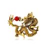 Broche retro con forma de dragón volador de dibujos animados con goteo de aceite, accesorio personalizado para traje o abrigo para hombre, joyería, fabricantes transfronterizos