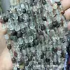 8-10mm pedras naturais contas soltas ametista ágata furo reto cascalho acessórios para joias DIY contas amorfas