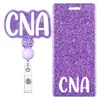 Porta Tarjeta de Identificación Hebilla Nueva Retráctil Set Huella de Gato Estilo Estampado Inserto para Insignia Estético Médico Fácil