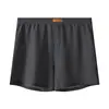 Ropa interior de hombre Huajielong de malla de seda helada, color liso, al por mayor, de cintura media, talla grande, transpirable, calzoncillos tipo bóxer para hombre, disponible para dropshipping