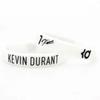 Munhequeiras de Basquete Edição Assinatura Kobe Irving Durant Silicone Luminoso Gravado e Colorido Espessado Atacado Em Estoque Jogadores Estrelas
