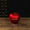 Lata de hojalata transfronteriza, caja de joyería de metal con forma de manzana, lata de regalo para Nochebuena, caja de hojalata portátil sellada
