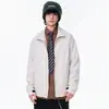 Chaqueta de Primavera y Otoño para Hombre Enbu, Cuello Alto, Estilo Americano Juvenil, Marca de Tendencia, Moderna, Informal, Abrigo Versátil de Trabajo