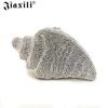 Corrente para bolsa JXL em forma de concha de cristal, corrente para bolsa de noite com diamantes incrustados, clutch de jantar com diamantes completos, corrente de ombro