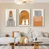 Estilo nórdico color Morandi viento tranquilo abstracto pintura decorativa para sala de estar cuadro colgante modelo de habitación casa de huéspedes mural fábrica al por mayor