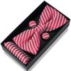 En stock Corbata de Moño Rayada Caja de Regalo para Hombre Empaque Novio MC Anfitrión Vestido de Moño Accesorios de Boda