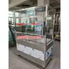 Carrito de Comida Móvil Aislado de Acero Inoxidable, Carrito de Puesto Comercial con Ruedas, Equipo de Cocina, Carrito de Snacks, Carrito Empujable Multifuncional