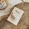 Corea del Sur Nuevo Pasador de Pelo Bordado de Conejo de Dibujos Animados Cachorro Encaje Anillo para el Cabello Infantil con Perlas Todo Fósforo Accesorios para el Cabello Infantiles Pasador