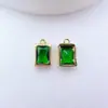 Colgante Cuadrado de Circonita Tridimensional de Lujo Vintage Accesorios para Pulseras Collares Joyería Materiales para Cuentas Hechos a Mano