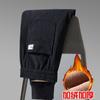 Pantalones Gruesos de Pana con Forro de Felpa para Hombre de Invierno Pantalones de Hallun a la Moda para Otoño e Invierno