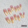 24 PIEZAS Colección de Arte para Uñas Bestseller Transfronterizo Navidad Halloween Flor Uñas Portátiles Ojo de Gato Halloween Piezas de Uñas Portátiles