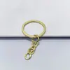 Llavero de 30 mm con Anillas Planas, Cadena de Cuatro Secciones, Cadena para Llavero de Coche, Accesorios de Joyería con Cuentas, Suministro de Fábrica, En Stock