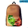 Venta Directa Transfronteriza Nuevo Monstruo Verde de Piel Grinqi Periférico Impresión Digital 3D Mochila de Tendencia Europea y Americana