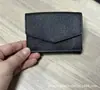 Carteira pequena de couro com estampa de palma para mulheres japonesas e coreanas, três dobras, fecho de botão de pressão, porta-moedas de couro curto multifuncional de três dobras