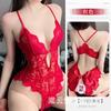 Ropa interior sexual Sansheng Yin Encaje de deseo puro Tentación Jumpsuit de entrepierna abierta Pijama de perspectiva caliente Uniforme que no se quita 8230