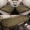 Cojín para asiento de coche otoño e invierno Nuevo terciopelo de cristal sin respaldo pequeño de tres piezas no restrictivo cálido Cojín general para asiento de coche
