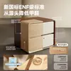 Armario de almacenamiento de mesita de noche estilo vintage 2026 nuevo modelo para dormitorio del hogar, pequeño armario de almacenamiento de mesita de noche estilo crema de madera maciza