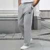 Calça Casual Masculina de Verão com Textura Waffle, Cor Sólida Versátil para Uso Diário e Trabalho, em Estoque
