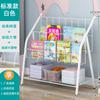 Librero pequeño de montaje sencillo para el hogar, estante de almacenamiento para sala de estar, de piso, de hierro, multicapa, para almacenamiento de juguetes infantiles, estante para libros ilustrados