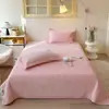 Conjunto de Cama Acolchoado de Lã de Algodão Coreana, Três Peças, Um Lado Lã e Um Lado Algodão, Lavável em Alta Temperatura, Cobertor de Cama Quente, Venda por Atacado de Loja Física