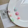 Dulces Accesorios de Resina de Estrella de Cinco Puntas de Doble Capa para Llaveros de Pegamento de Crema Hechos a Mano DIY, Fundas de Teléfono y Cadenas para Teléfono