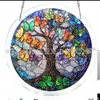 Nueva Decoración Colgante de Ventana Captadora de Luz de Rompecabezas Acrílico de Amazon, Escena de Río de Luz de Luna Colorida, Decoración de Ventana de Jardín 8