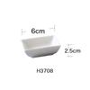 Accesorios de Cocina Blancos de Cerámica Bandeja para Huevos Tetera Cuchara para Leche Olla para Salsa y Vinagre Plato para Condimentos Plato para Sabores Suministros de Hotel Taza de Agua Botella de Aceite