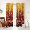 Impresión Transfronteriza Cortinas de Varilla Estilo Bohemio Americano Cortinas de Alta Precisión con Flores y Pájaros Impresas con Imágenes y Productos Acabados Impresos