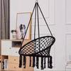 Columpio de interior de fábrica estilo nórdico silla cesta con borlas hamaca de exterior con anillo de hierro cuerda de algodón tejida cama colgante bed & breakfast