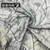 Novo Tecido de Tencel Bordado com Lantejoulas Folha, Estilo Chinês Verão Respirável Tecido para Vestido e Blusa Feminina Atacado