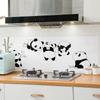 Papel de Azulejo para Estufa de Cocina Panda Guobao Impermeable y a Prueba de Aceite Cubierta Sagitario Resistente a Altas Temperaturas Pasta a Prueba de Aceite