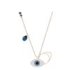 Versión Alta Collar Cisne Negro Gradiente Azul Rojo Rosa Blanco Shijia Elemento Shiqi Cadena Inteligente para Clavícula para Mujer