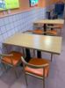Restaurante de Barbacoa Té con Leche Tienda de Hamburguesas Mesa de Catering Comercial Clásico Nuevo Combinación de Mesa y Silla Snack Tienda de Fideos Desayuno