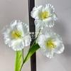 3 tulipas artificiais únicas impressão 3D tulipa segurando flores arranjo de flores de casamento salão de casamento flores artificiais atacado