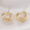 Aretes Casuales Nicho Elegantes de Alta Gama Aguja de Plata S925 Zircón para Mujer Exquisitos Aretes de Perlas Clips para Orejas Sin Perforar