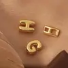 Novos acessórios de joias DIY banho de ouro real 18K pingente 26 letras pulseira colar acessórios pingente acessórios atacado
