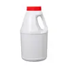 Cubo de Plástico de Grado Alimenticio de 4L, Cubo de Agua de Vidrio con Asa, Cubo de Plástico Redondo, Cubo de Plástico Grueso Sellado de Gran Capacidad