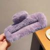 Outono e inverno nuvem plush grip all-match imitação pele de coelho cabelo agarrar alta qualidade acessórios de cabelo hairpin costas cabeça tubarão clipe garra de cabelo