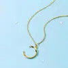 Corrente para Clavícula com Tema de Lua, Design Minimalista de Nicho, Estilo Cool, Colar da Moda para Mulheres, Novo Modelo