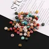 4*7mm Cuentas Transparentes de Colores con Letras Inglesas Cuentas Planas Resina Acrílica Cuentas Sueltas Pulsera Hecha a Mano DIY Accesorios de Joyería